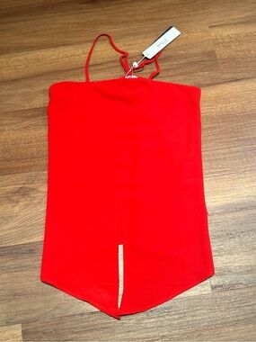 Shilla Strappy Red Women's Top